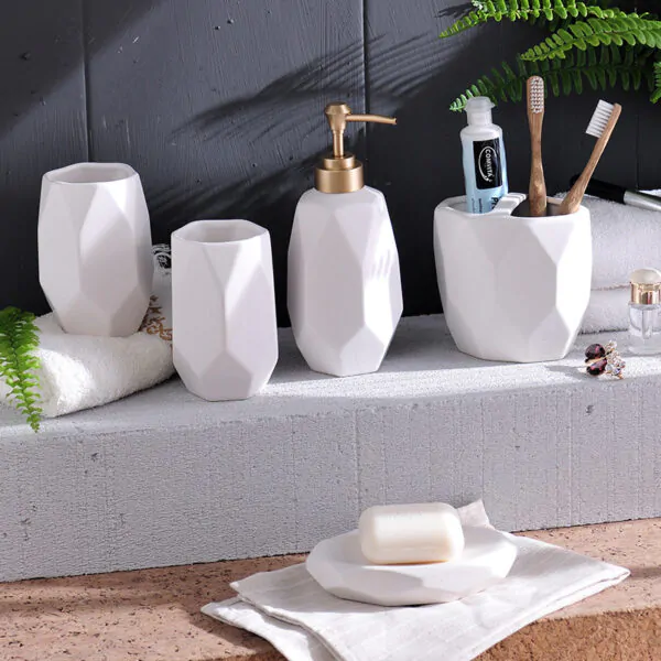 Ceramic Bathroom Five Piece Set