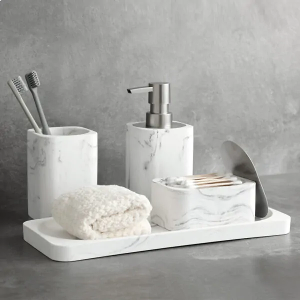 Nordic Style Marble Bathroom Set